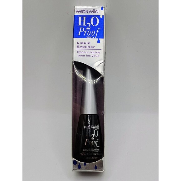 WET N WILD H2O PROOF LIQUID EYELINER 881 ULTRA BLACK 0.17oz NEW IN PACKAGE - Picture 2 of 8